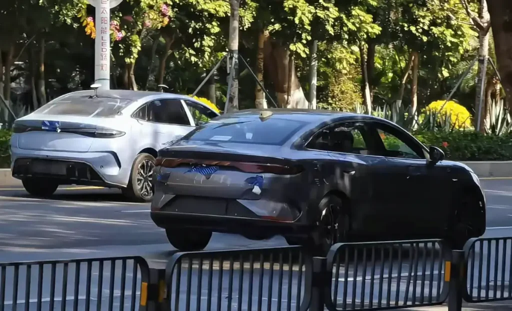 BYD Qin L EV version spotted testing